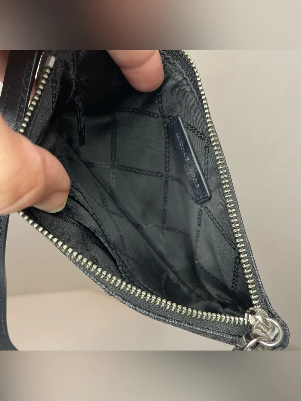 Michael Kors Neutral and Black Signature Wristlet Set of 2
